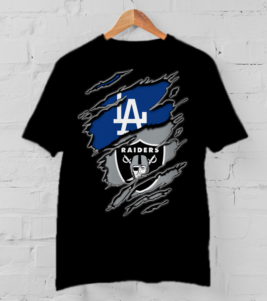 La Dodgers Raiders Fan Pride T-Shirt