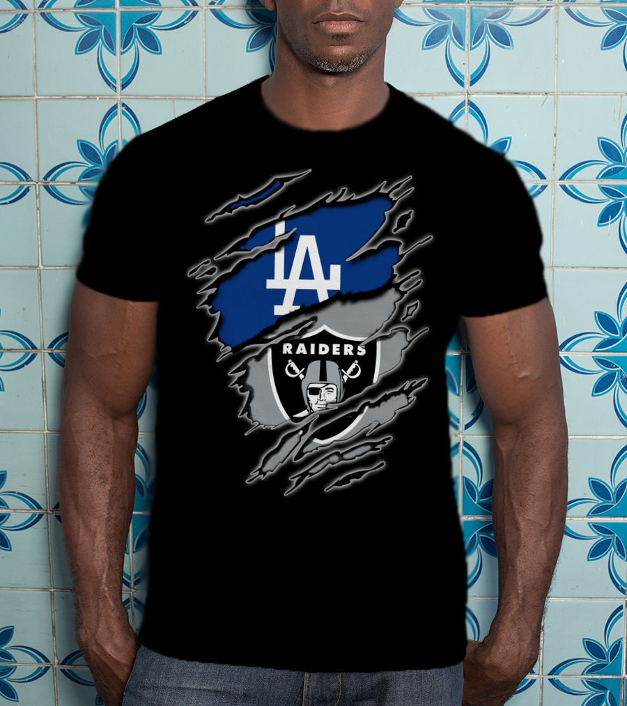 La Dodgers Raiders Fan Pride T-Shirt