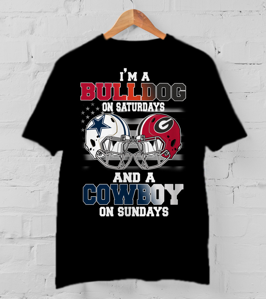 I'm A Bulldog On Saturdays And A Cowboy On Sundays T-Shirt