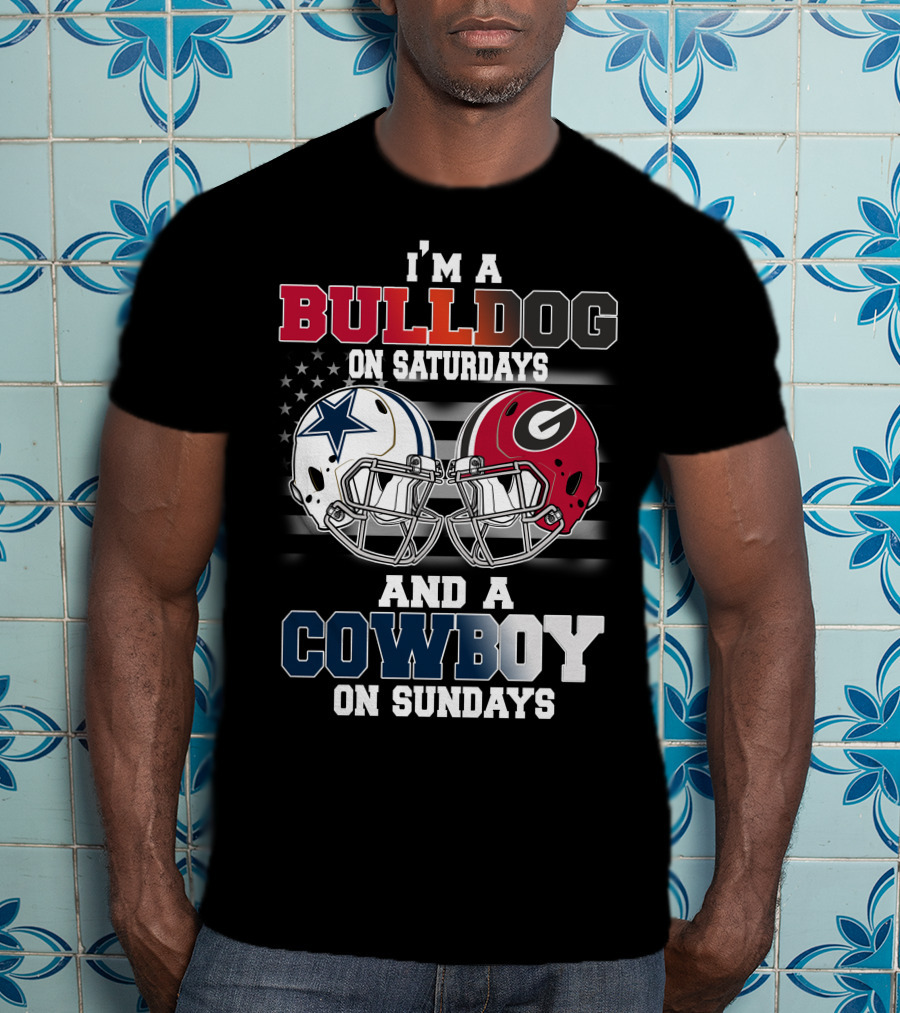 I'm A Bulldog On Saturdays And A Cowboy On Sundays T-Shirt
