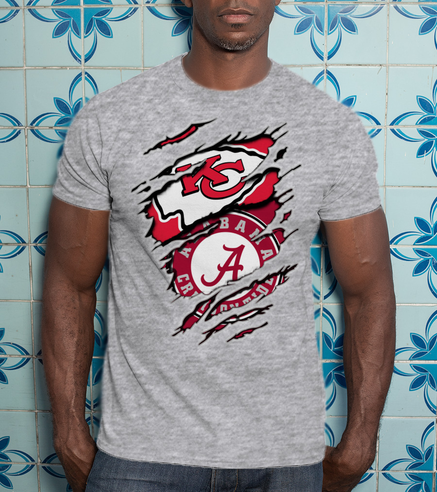 Kansas City Chiefs Alabama Crimson Tide Fan Gear T-Shirt