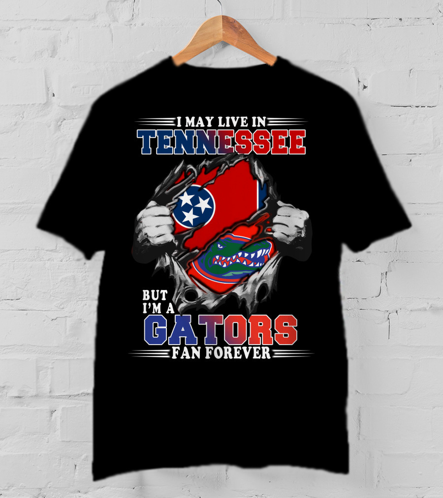 Tennessee Living Gators Fan Forever Gators-Tennessee T-Shirt