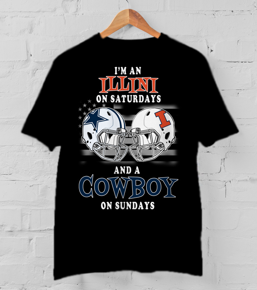 I'm An Illini On Saturdays And A Cowboy On Sundays T-Shirt