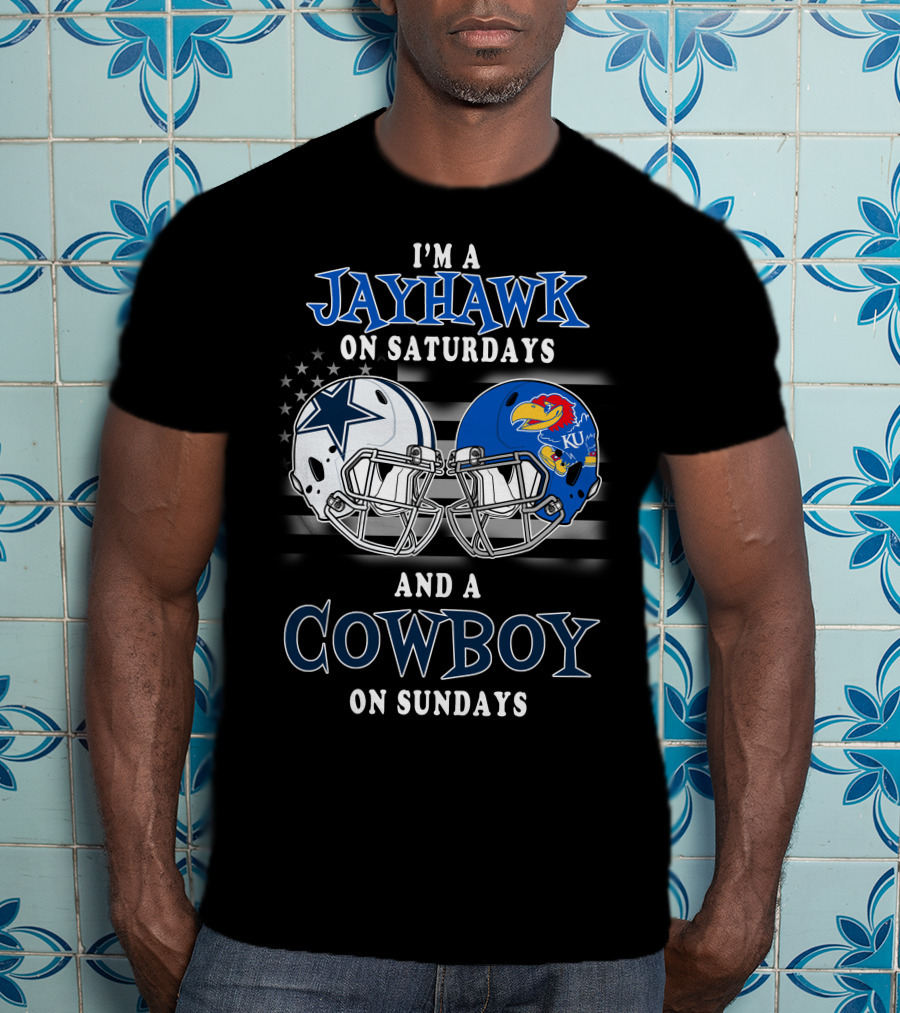 I'm A Jayhawk On Saturdays And A Cowboy On Sundays T-Shirt