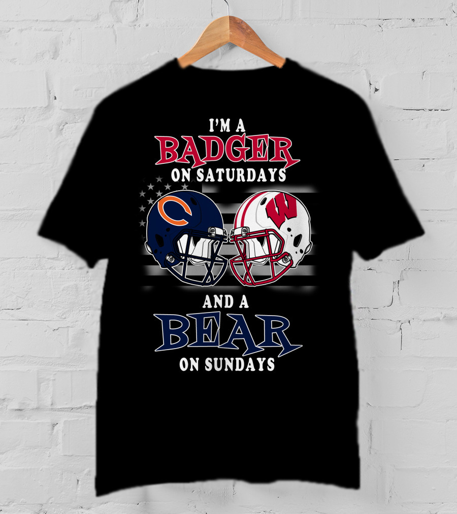 I'm A Badger On Saturdays And A Bear On Sundays T-Shirt