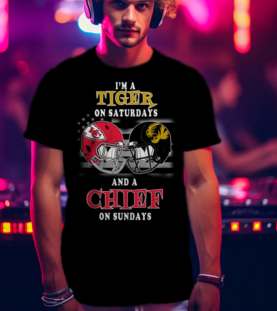 I'm A Tiger On Saturdays And A Chief On Sundays T-Shirt