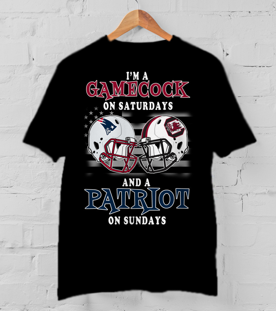 I'm A Gamecock On Saturdays And A Patriot On Sundays T-Shirt