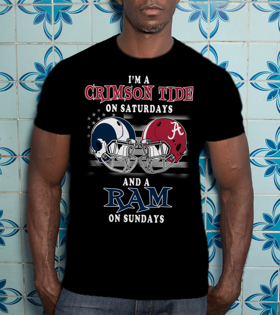 I'm A Crimson Tide On Saturdays And A Ram On Sundays T-Shirt
