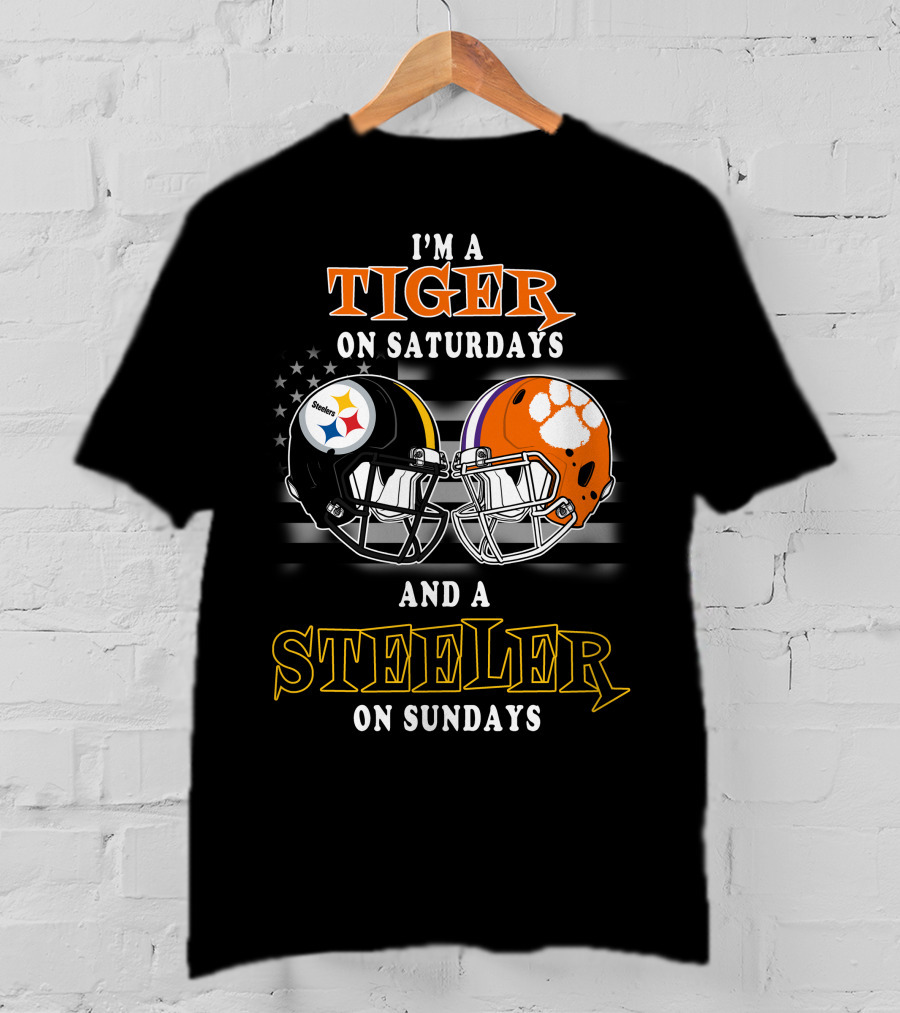 I'm A Tiger On Saturdays And A Steeler On Sundays T-Shirt