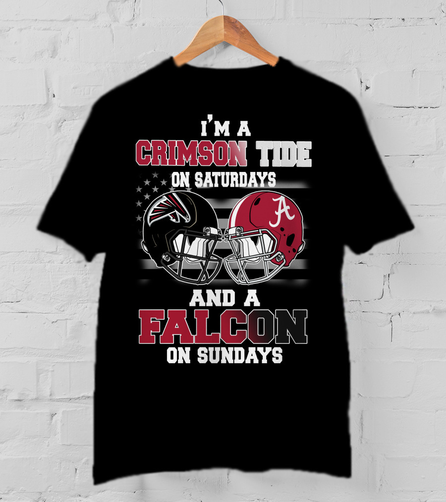 I'm A Crimson Tide On Saturdays And A Falcon On Sundays T-Shirt