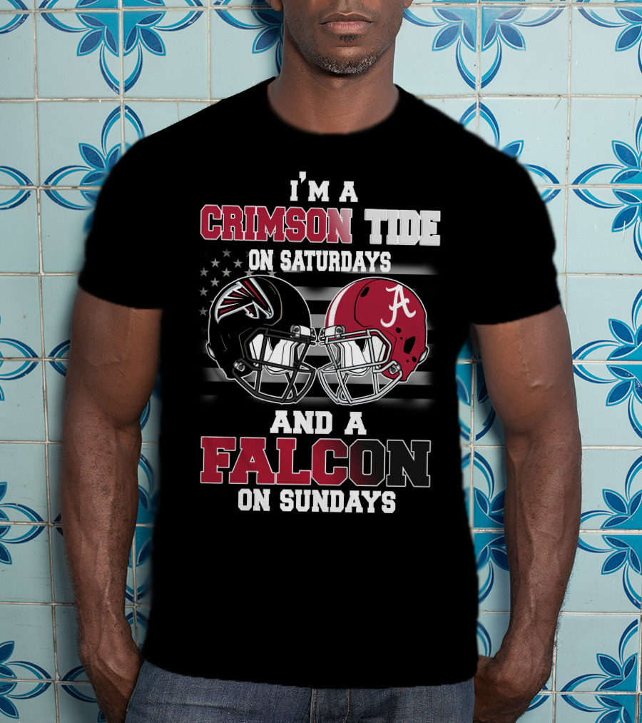 I'm A Crimson Tide On Saturdays And A Falcon On Sundays T-Shirt