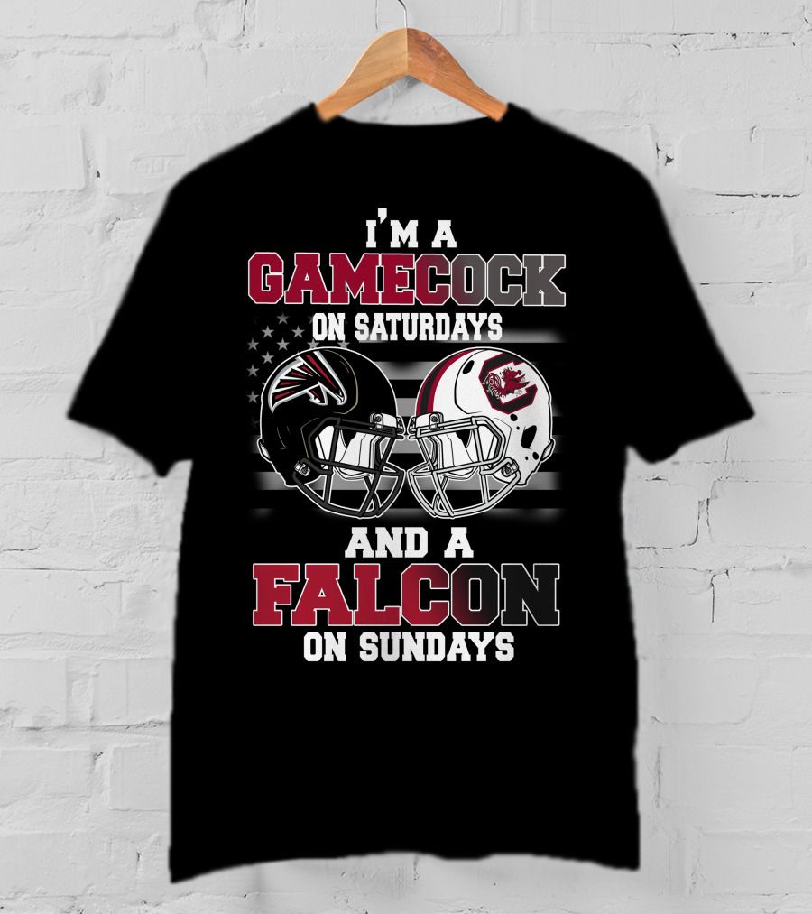 I'm A Gamecock On Saturdays And A Falcon On Sundays T-Shirt
