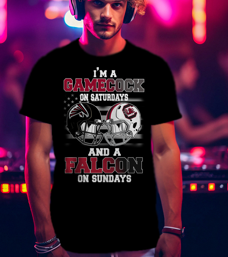 I'm A Gamecock On Saturdays And A Falcon On Sundays T-Shirt