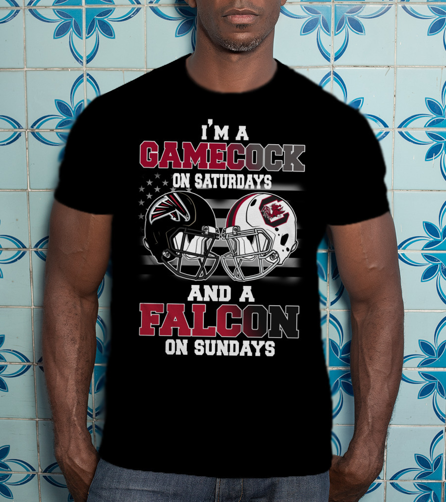 I'm A Gamecock On Saturdays And A Falcon On Sundays T-Shirt