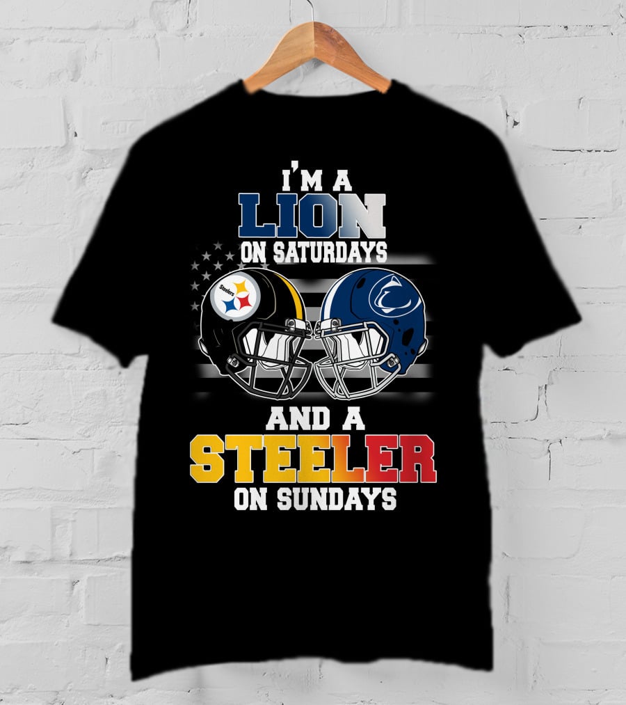 I'm A Lion On Saturdays And A Steeler On Sundays T-Shirt