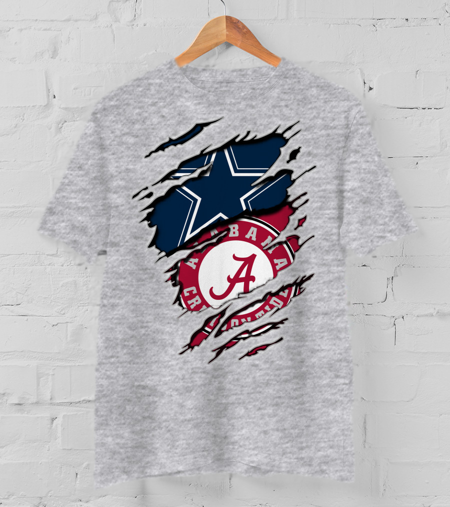 Alabama Cowboys Rip Through Crimson Tide Star T-Shirt