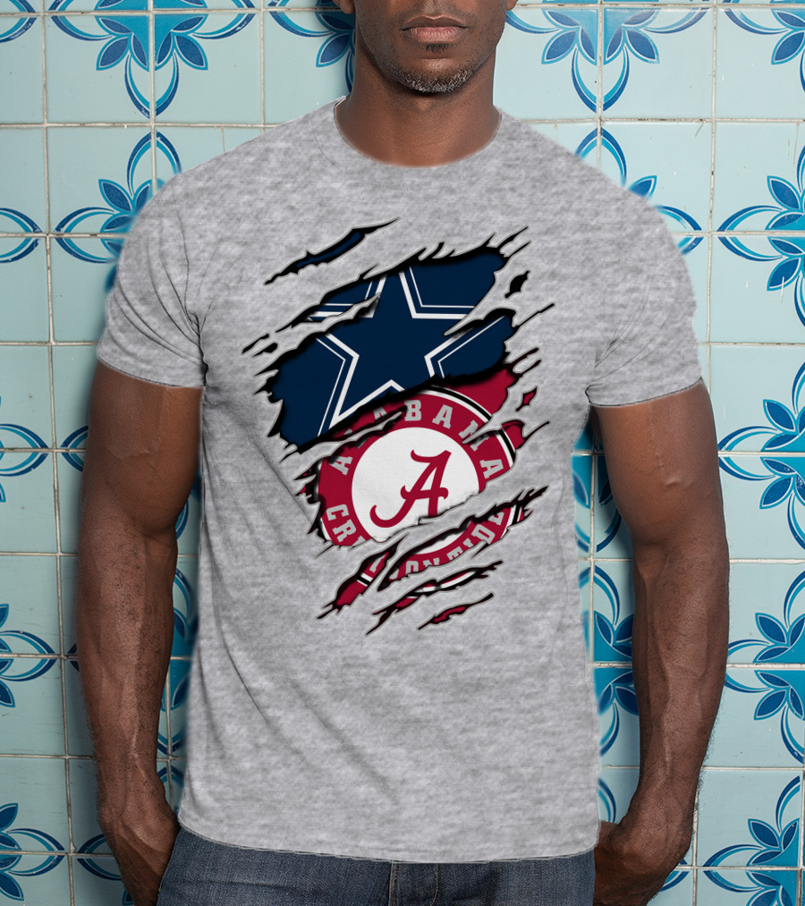 Alabama Cowboys Rip Through Crimson Tide Star T-Shirt