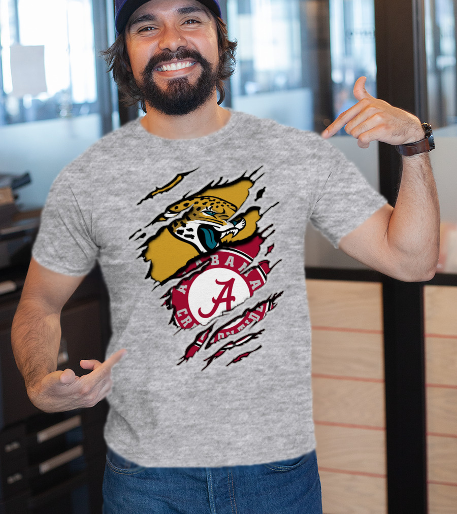 Alabama Crimson Tide Jaguars Fan Crossover T-Shirt