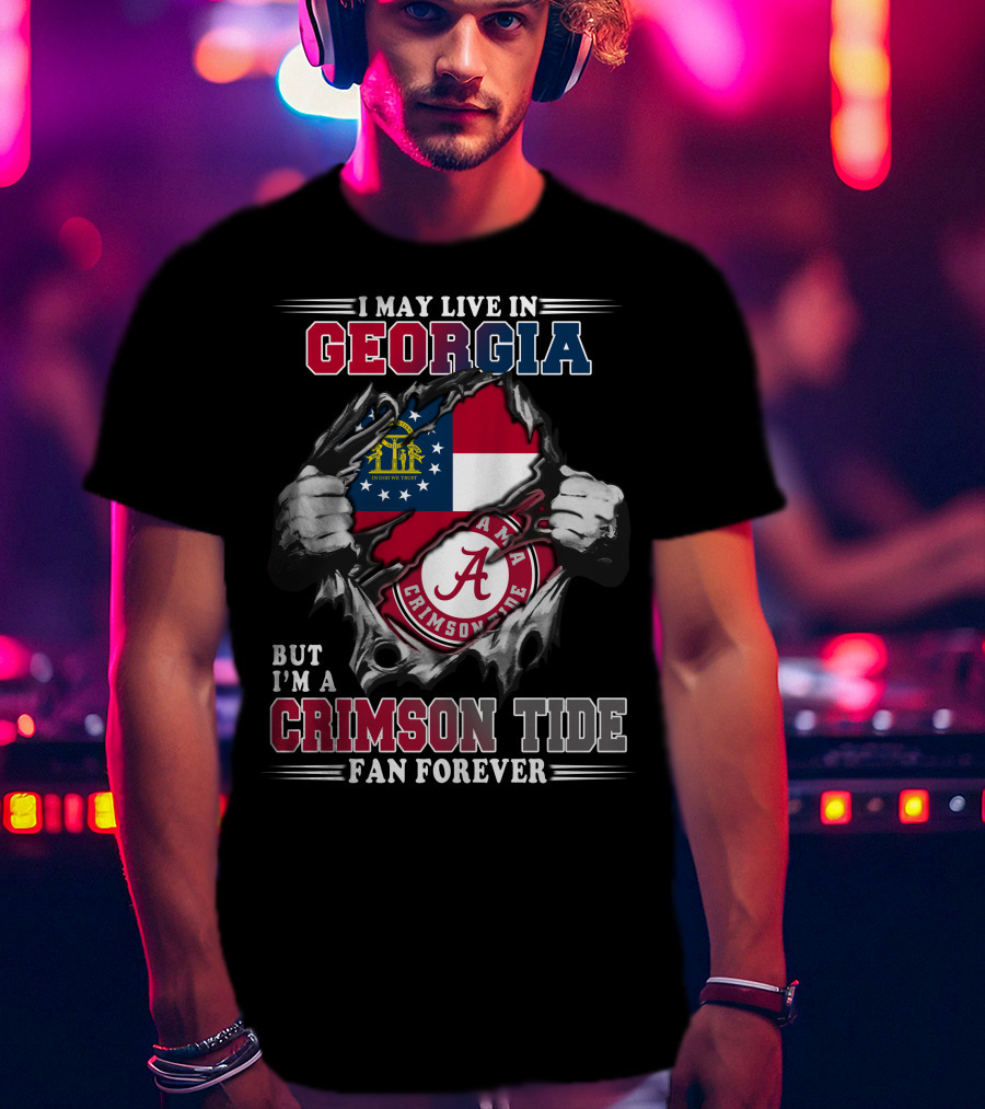 Georgia Alabama Crimson Tide Fan Forever T-Shirt