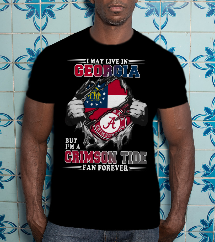 Georgia Alabama Crimson Tide Fan Forever T-Shirt