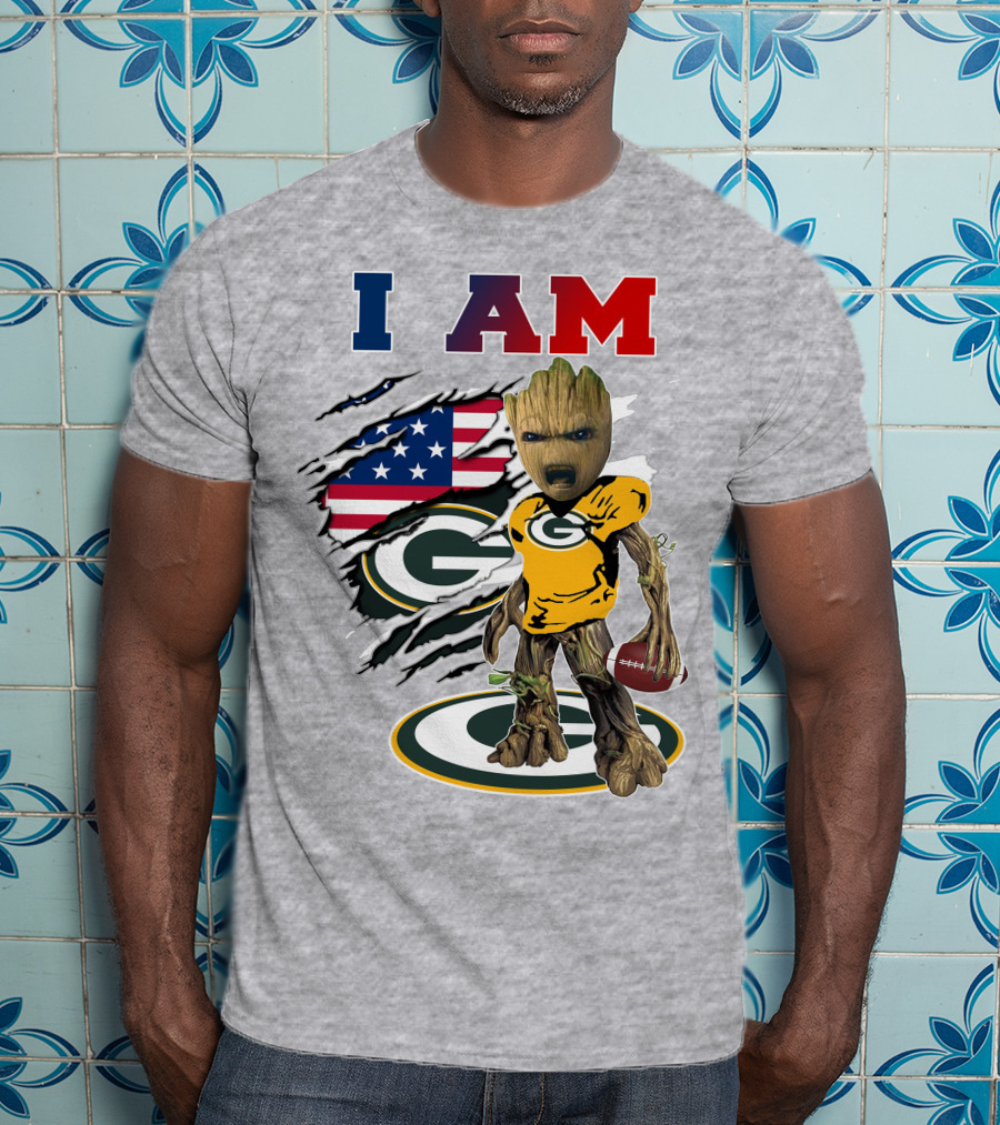 I Am Groot Green Bay Packers Football T-Shirt