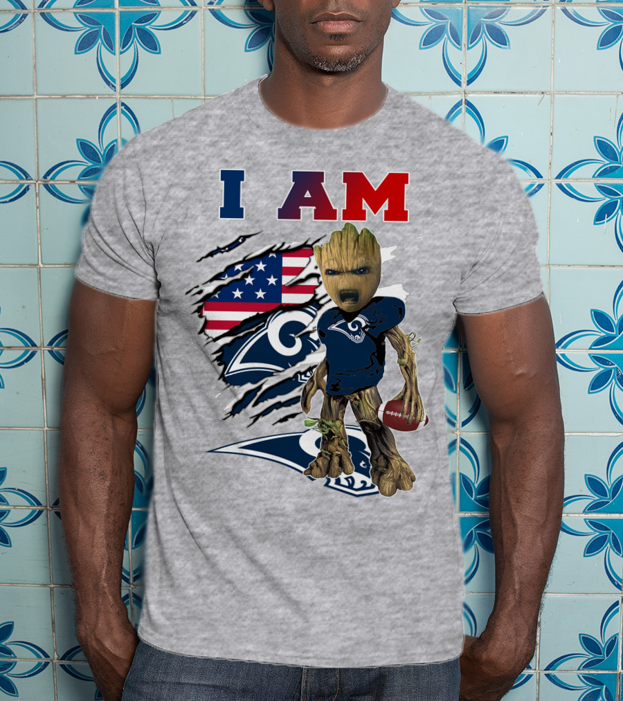 I Am Rams American Football Character Blend T-Shirt