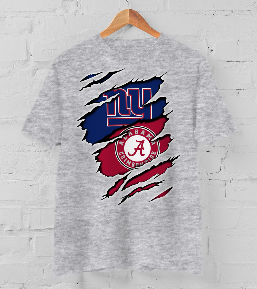 New York Giants Alabama Crimson Tide T-Shirt