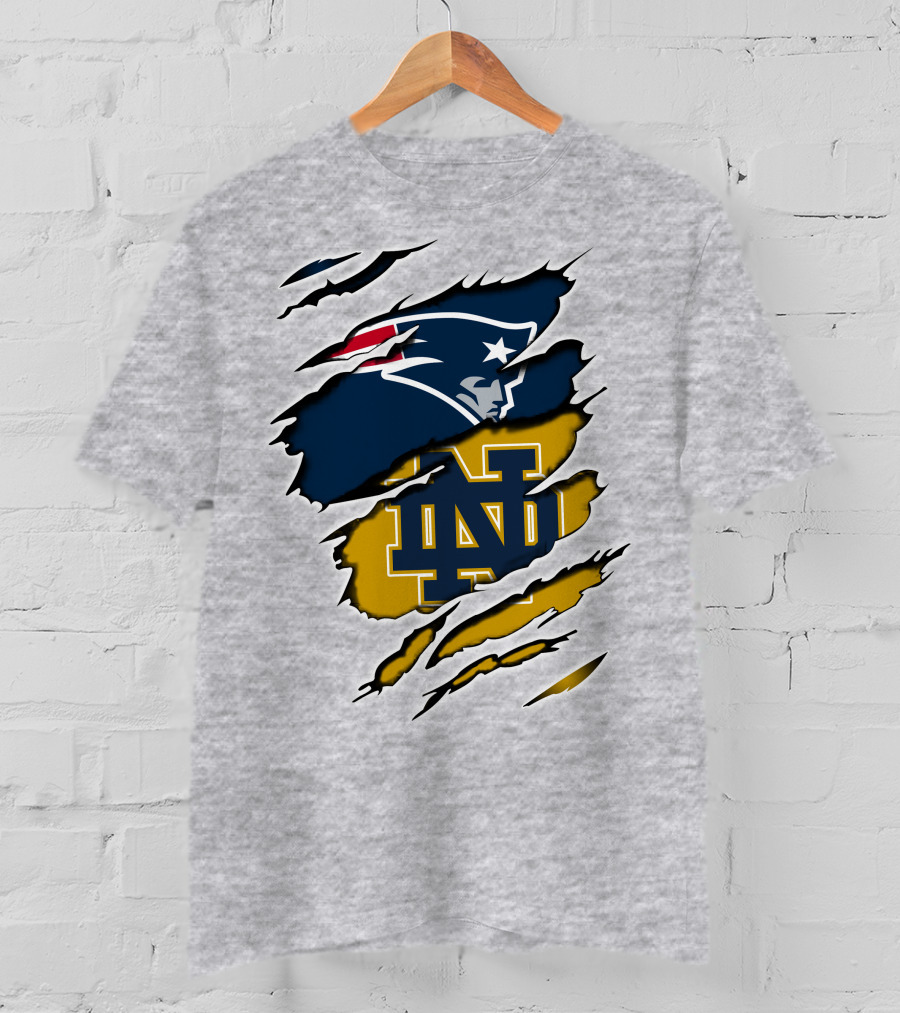 Patriots Notre Dame Logo Fusion T-Shirt
