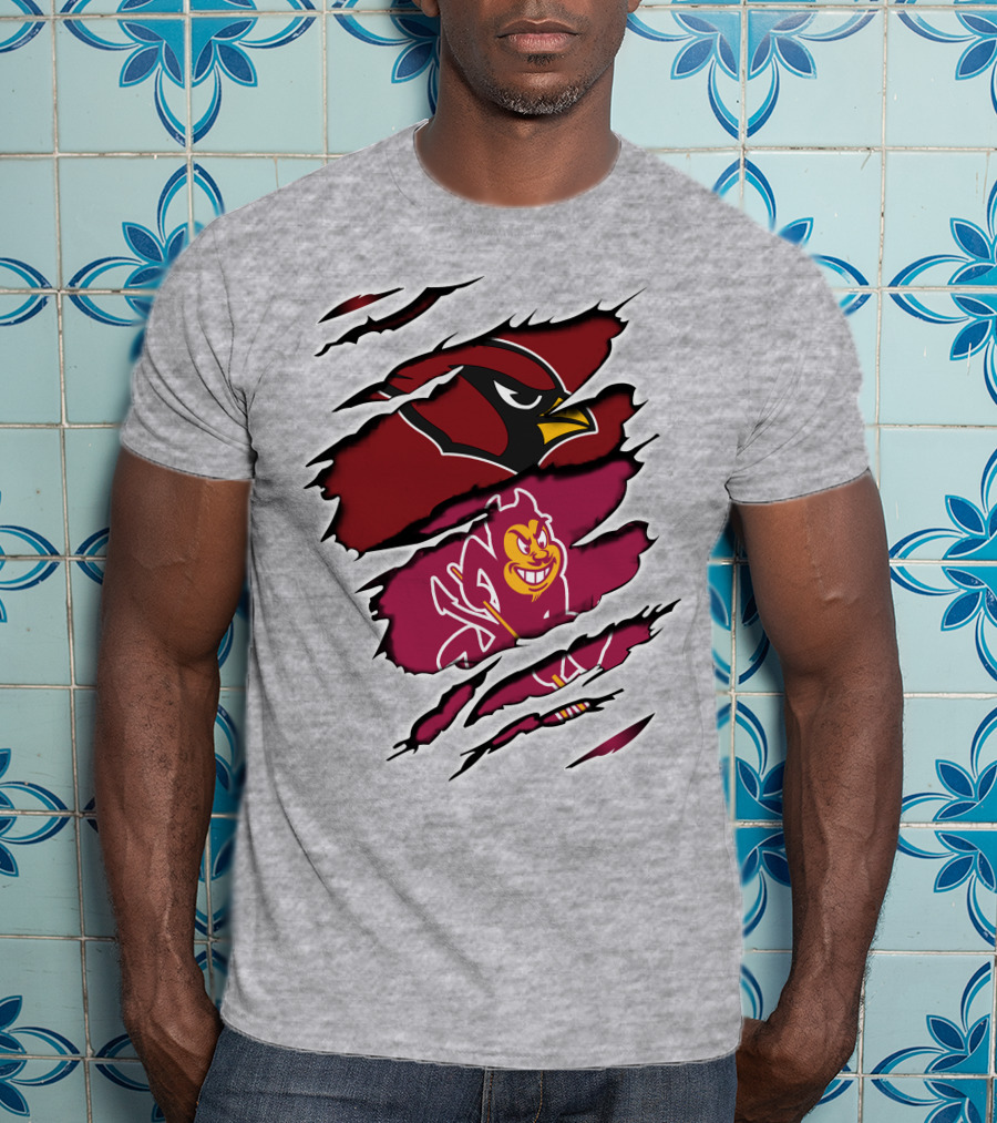 Cardinals Arizona Sun Devils Claw Mark T-Shirt