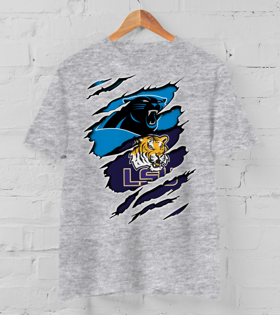 Carolina Panthers LSU Tigers Crossover T-Shirt