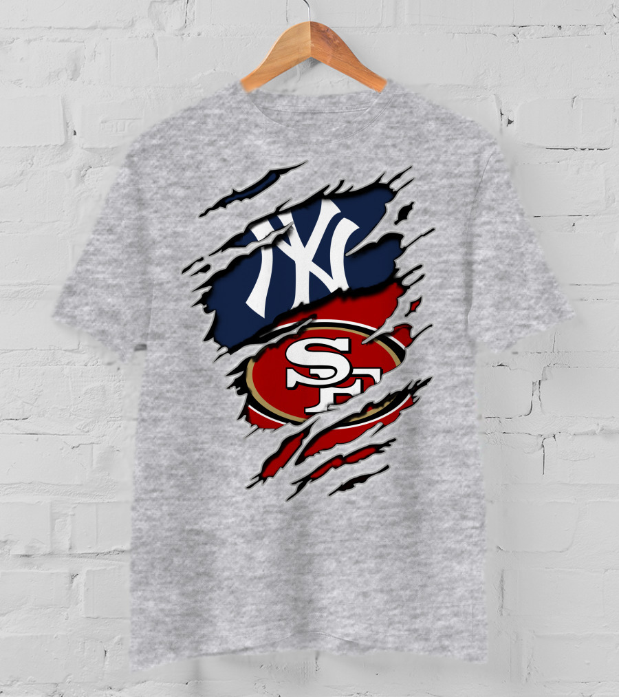 49ers Yankees Logo Mashup T-Shirt