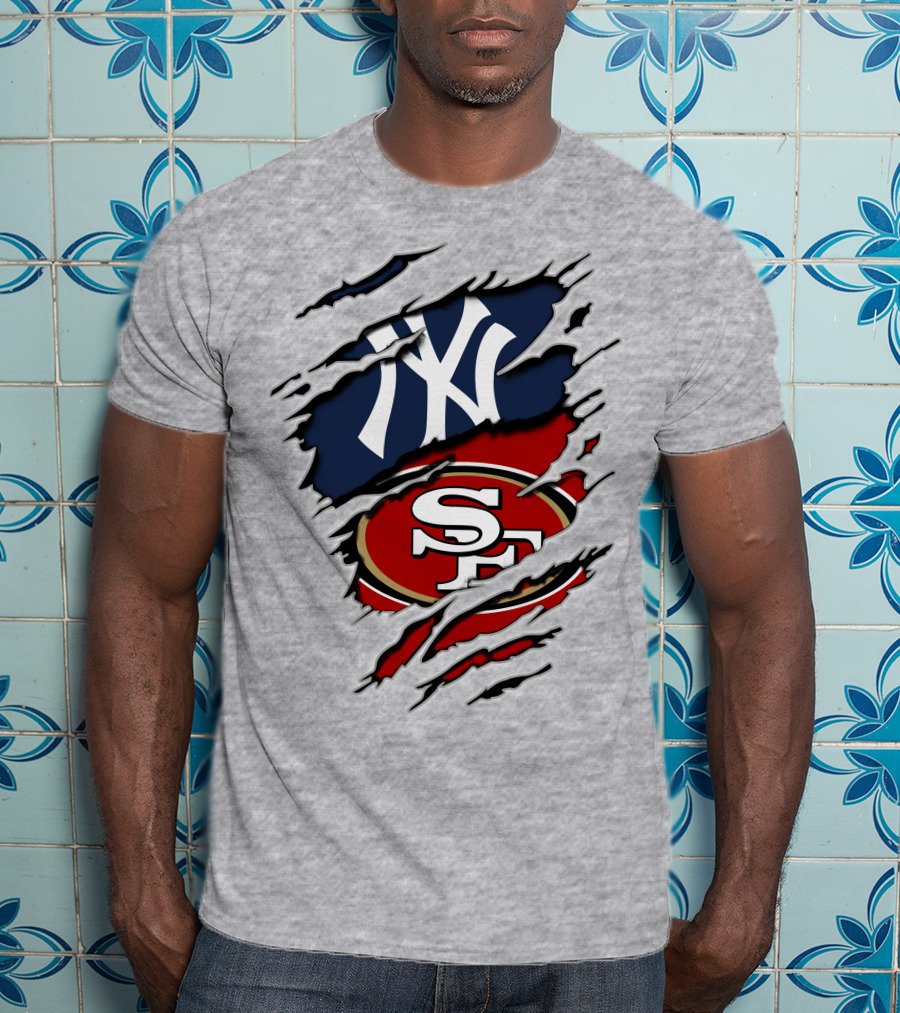 49ers Yankees Logo Mashup T-Shirt