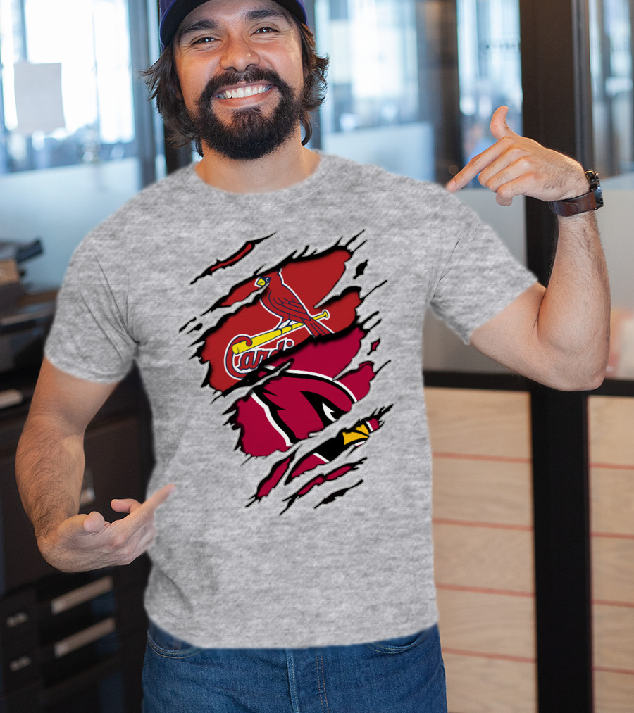 Cardinals Louis St. Louis Arizona Sports Crossover T-Shirt