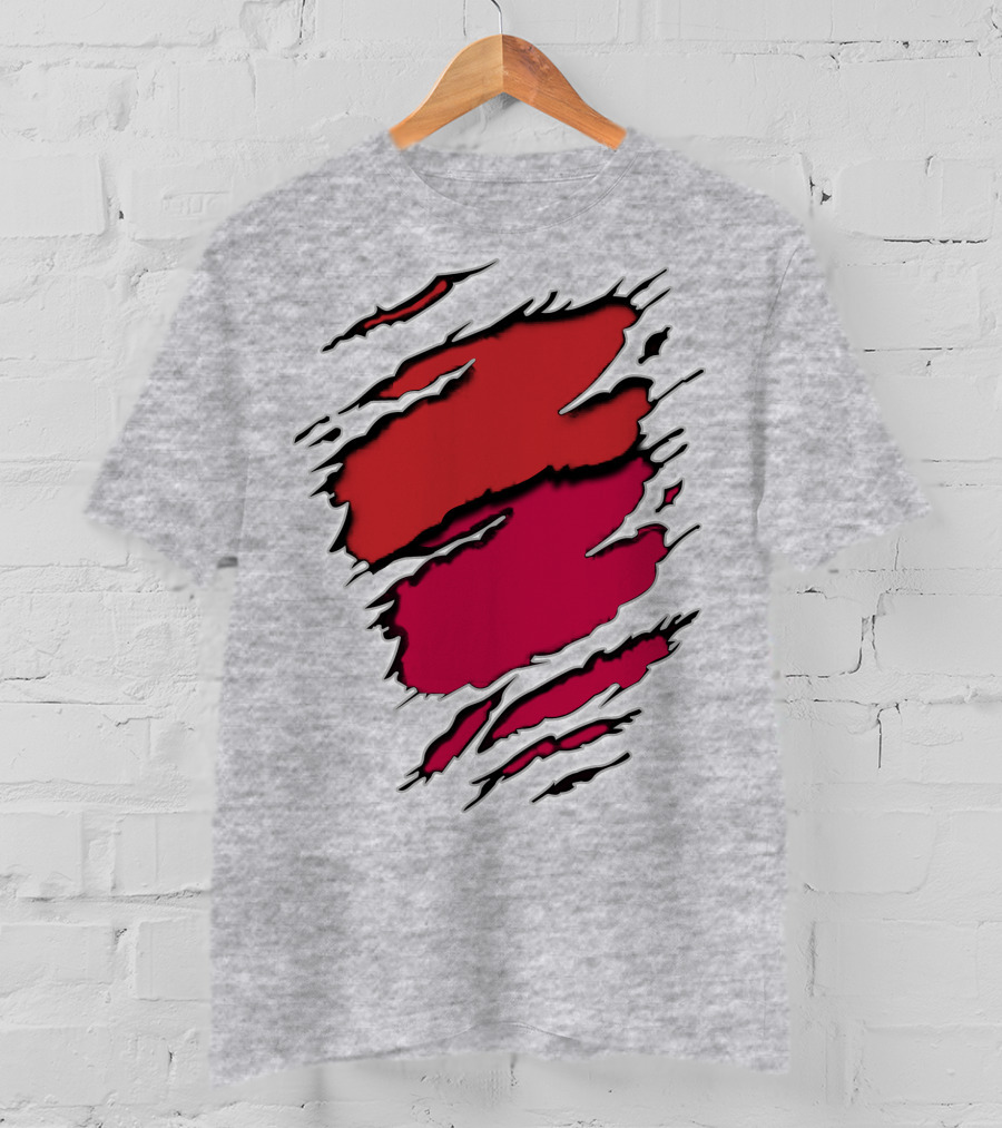 Cardinals Louis Cardinals Red Claw Marks T-Shirt