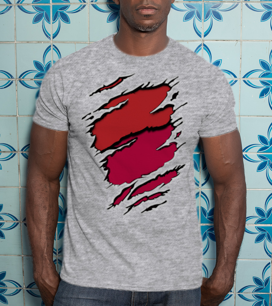 Cardinals Louis Cardinals Red Claw Marks T-Shirt