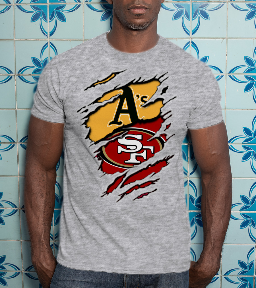 San Francisco 49ers Oakland Athletics Mashup Collaboration T-Shirt