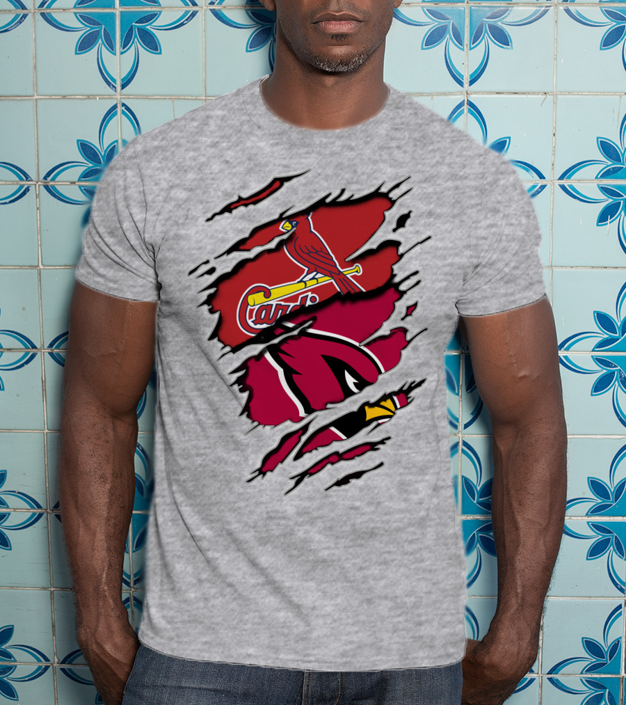 Cardinals St. Louis Arizona Distressed Style Sports Fan T-Shirt