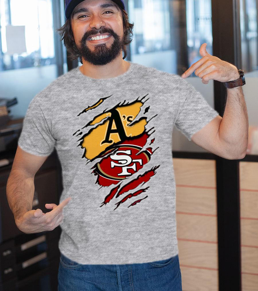 49ers Sf Athletics A's Logo Fusion T-Shirt