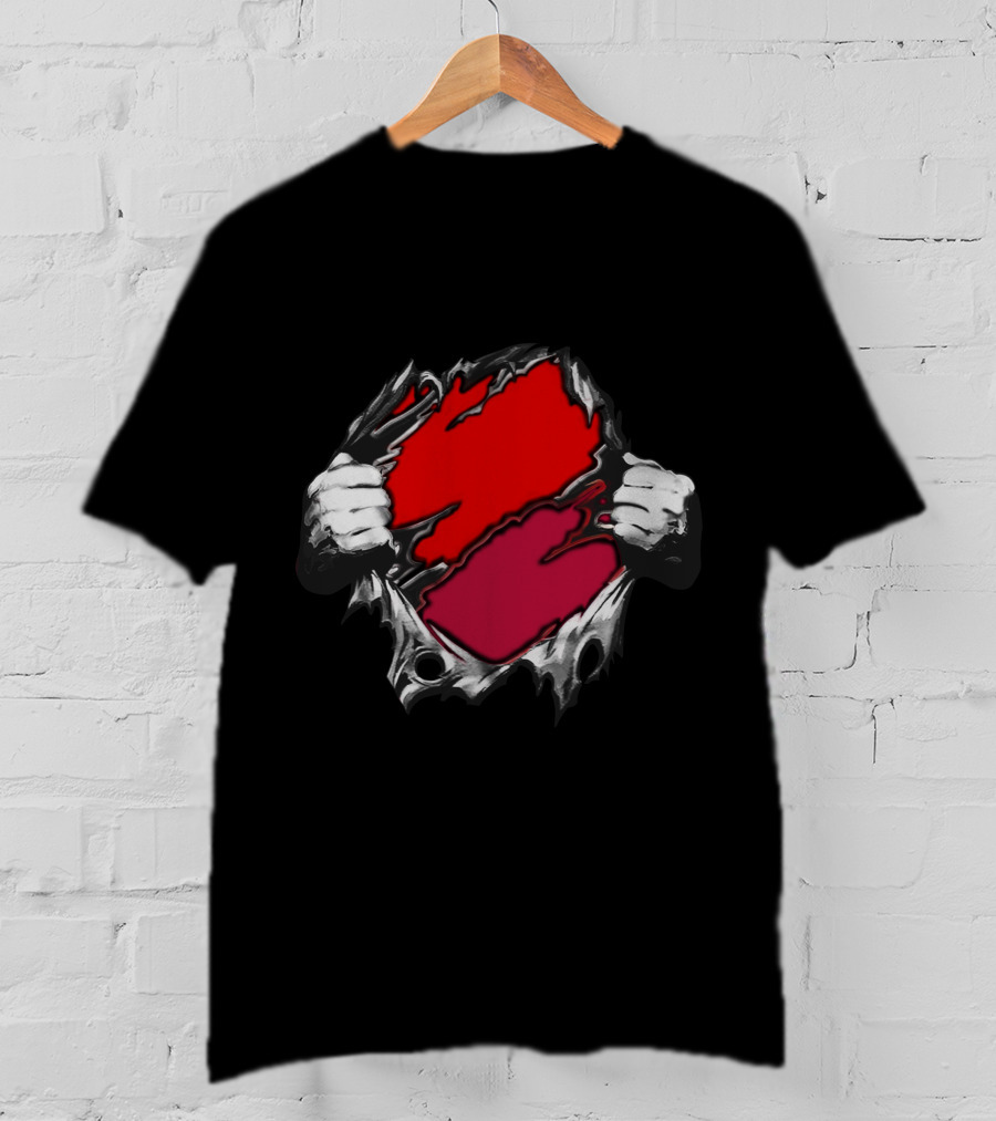 Bama Tennessee Rivalry Ripped Red And Crimson Texas T-Shirt