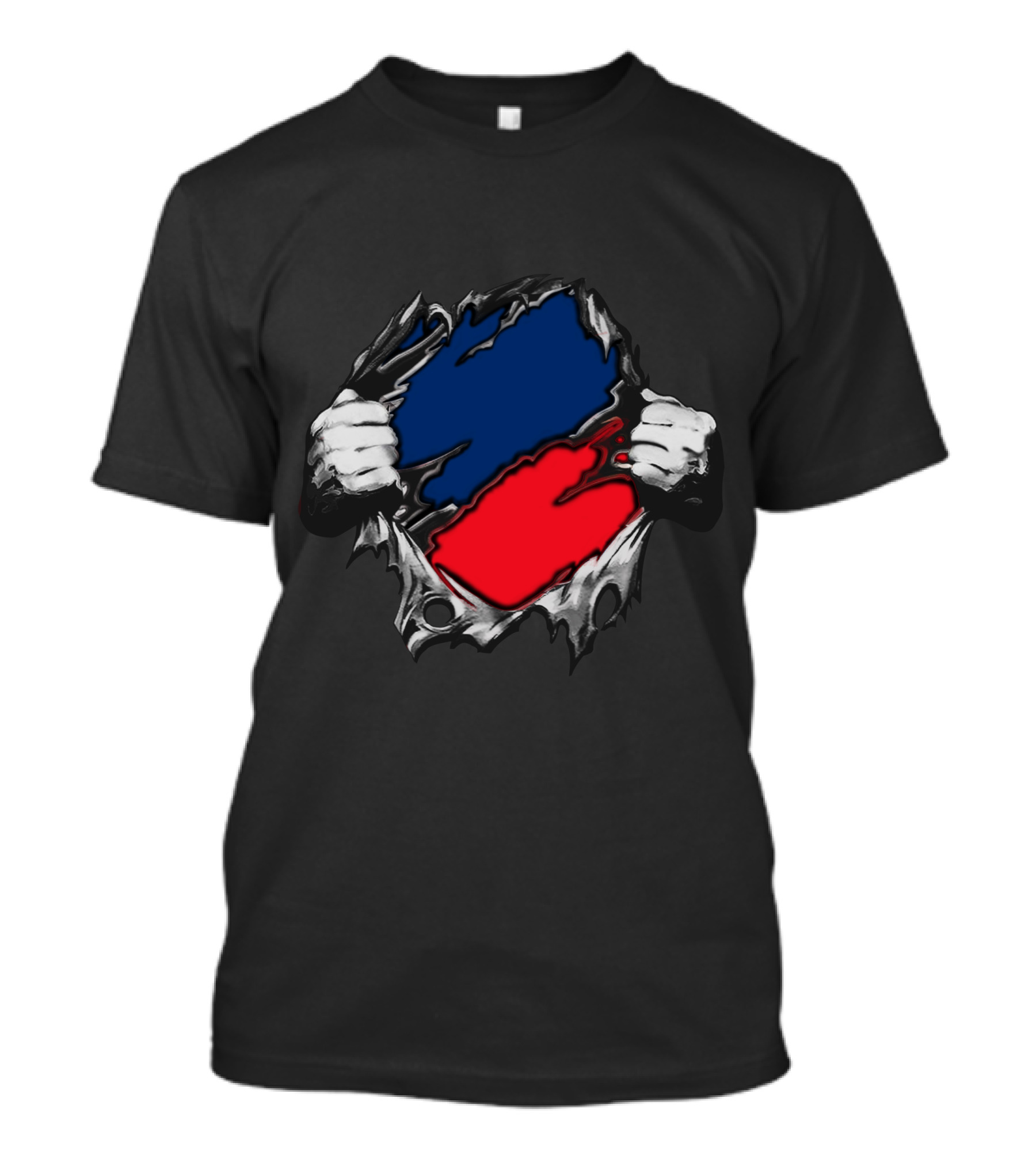 Geo Texas Sports Fan Spirit Torn Effect T-Shirt