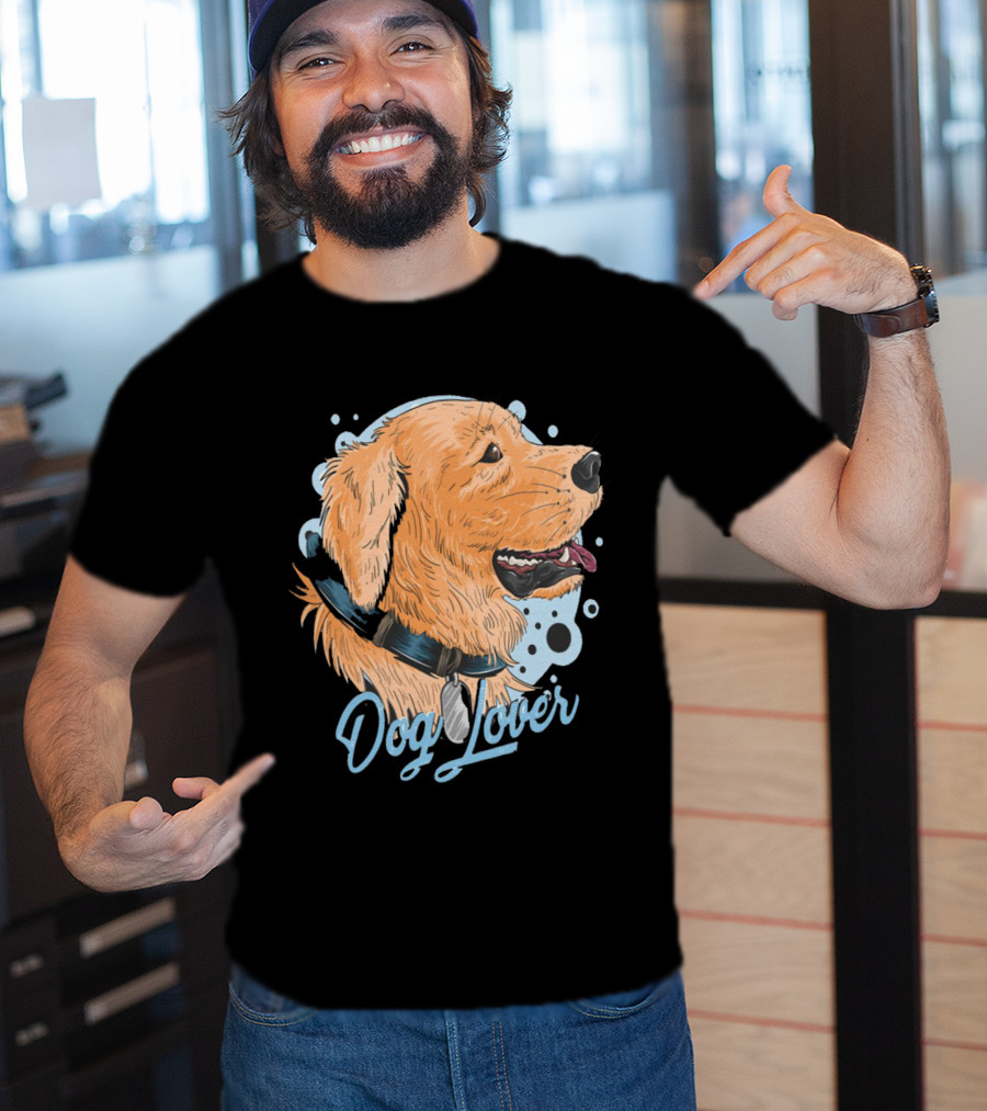 Dog Lover Golden Retriever Art T-Shirt