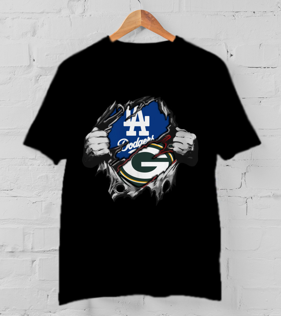 Dodgers LA Packers G Logo Ripped T-Shirt