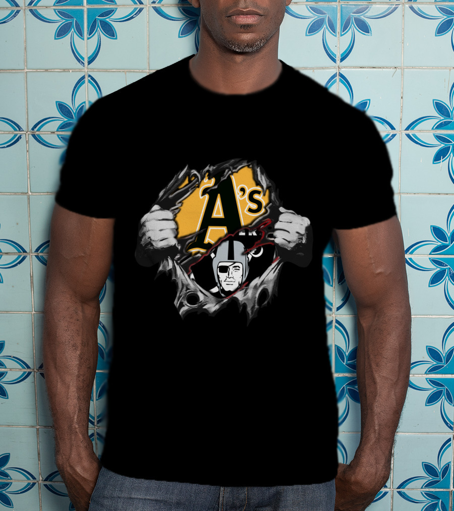 Raiders A's Dual Team Mashup T-Shirt