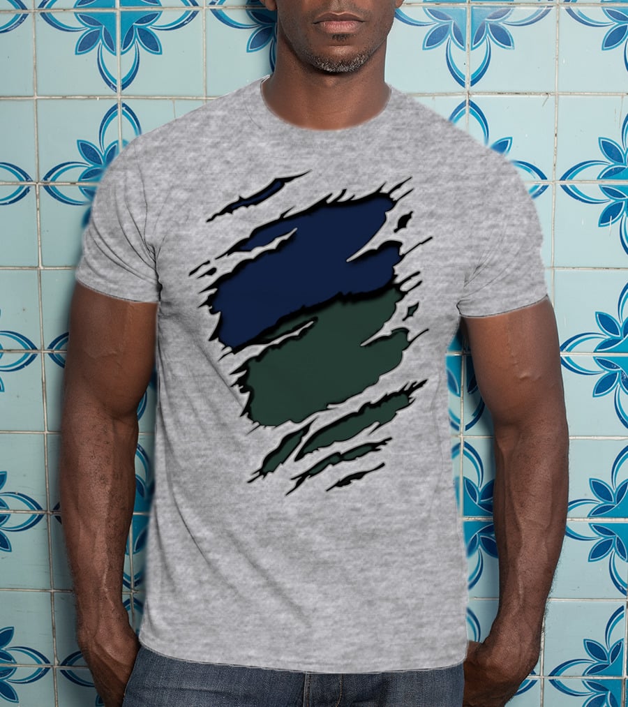 Je Me Ripped Two-Tone Claw Marks T-Shirt