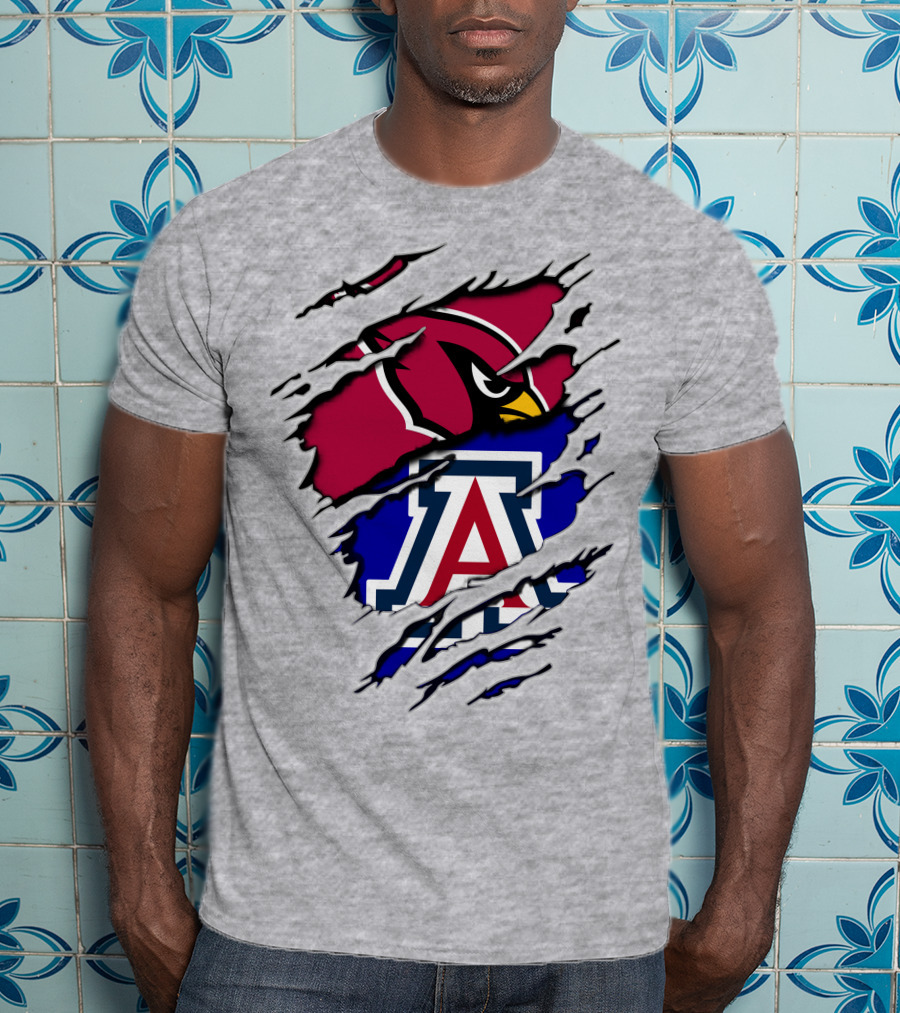 Arizona Cardinals Wildcat Claw Mashup T-Shirt