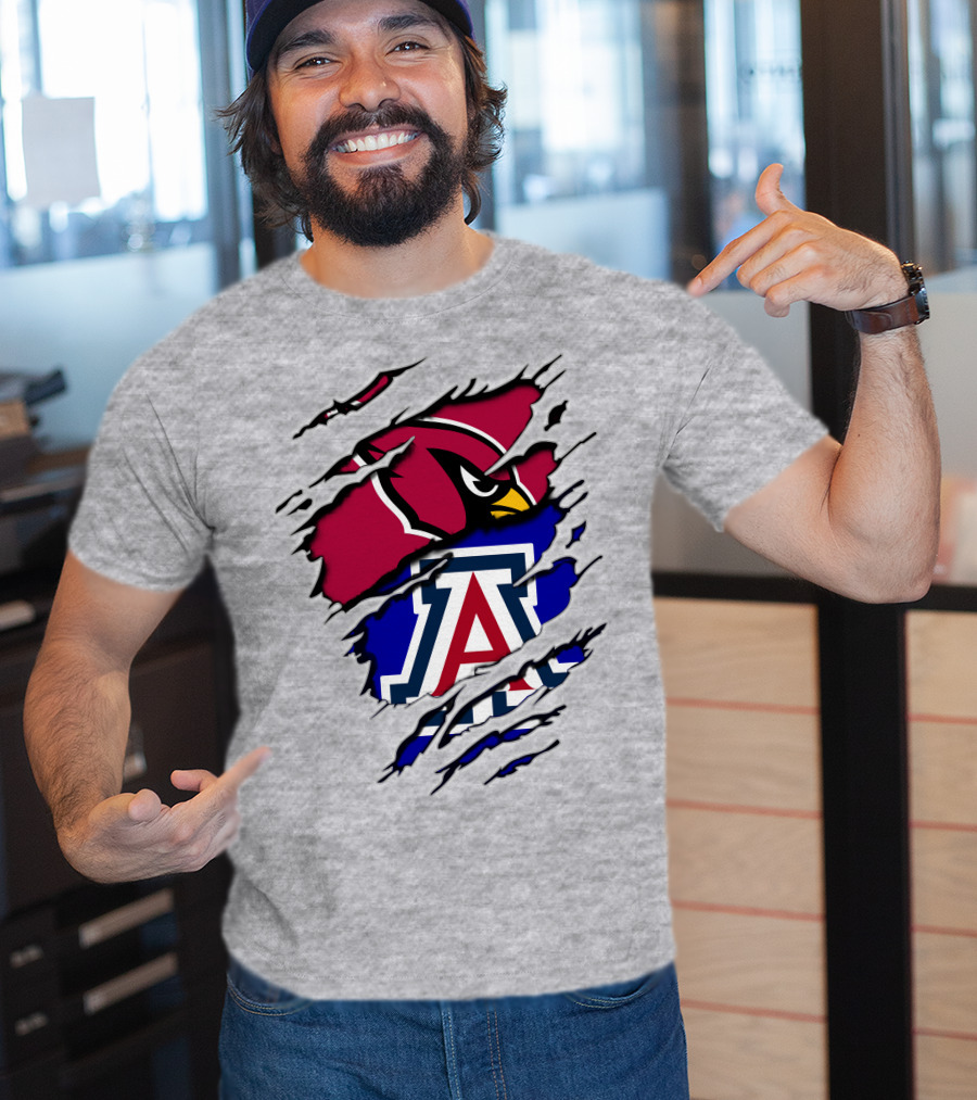 Arizona Cardinals Wildcat Claw Mashup T-Shirt