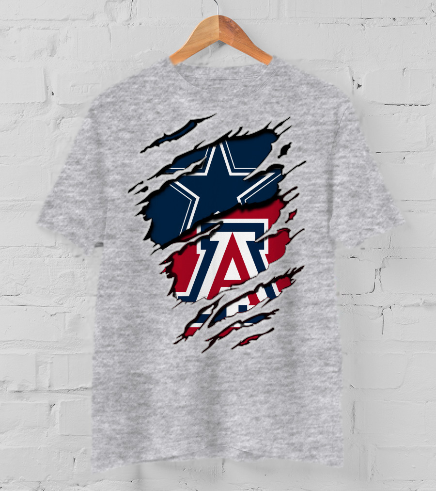 Cowboys Arizona Star Torn Claw T-Shirt