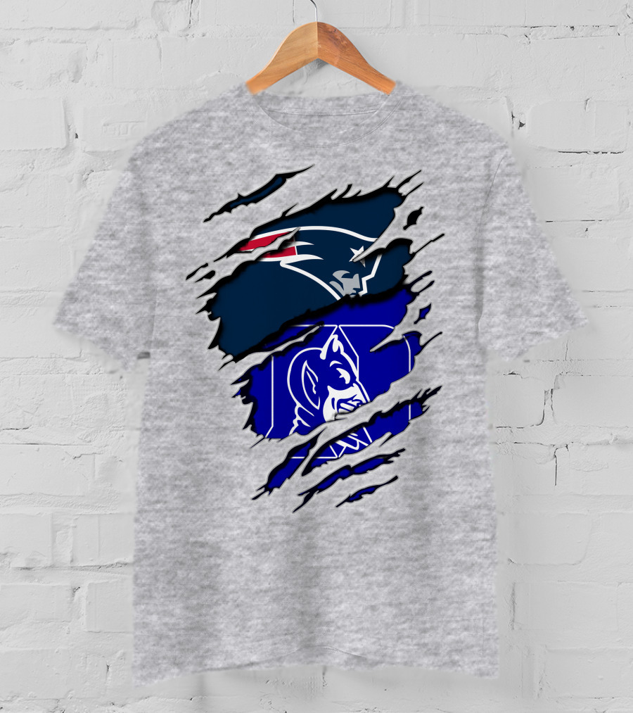 Patriots Duke Blue Devils Football Collaboration T-Shirt