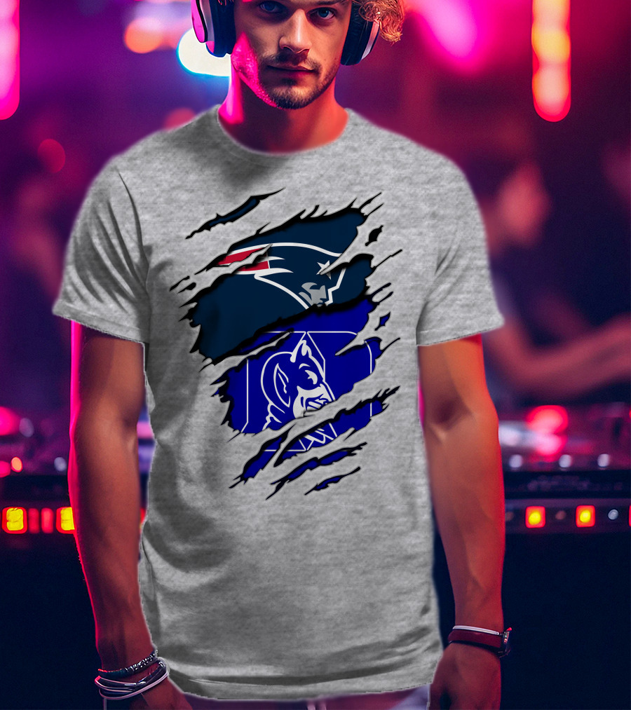 Patriots Duke Blue Devils Football Collaboration T-Shirt