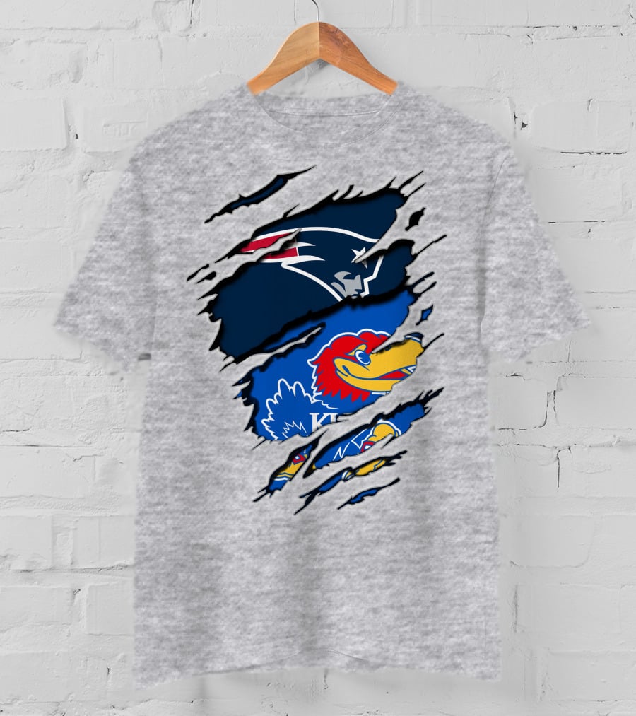 Patriots Jayhawks Kansas Fusion Sports Fan T-Shirt